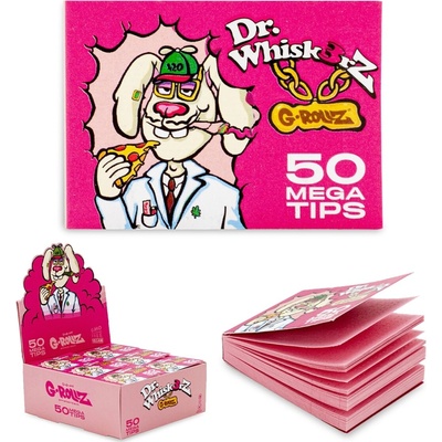 G-Rollz Mega Tips veľké ružové filtre 50 ks