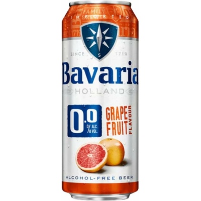 Bavaria Grapefruit 0% 0,5 l (plech)
