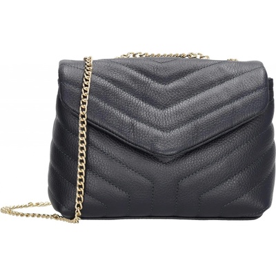 luxusná kožená crossbody kabelka "Eminence" Tmavomodrá