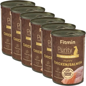 Fitmin Purity Puppy Пиле и сьомга 6 x 400 г