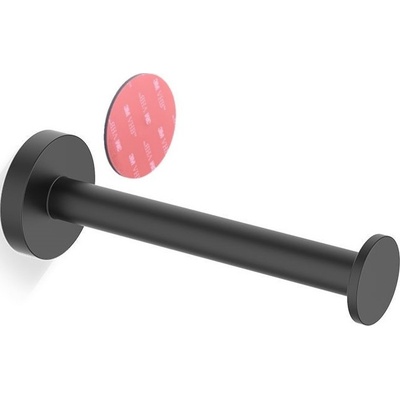 DECOR WALTHER Държач за тоалетна хартия Basic семпъл самозалепващ се монтаж черен мат (0535960)