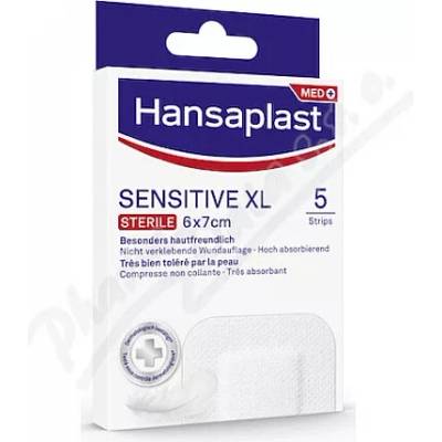 Hansaplast SENSITIVE XL Sterile náplasť 6 x 7 cm 5 ks