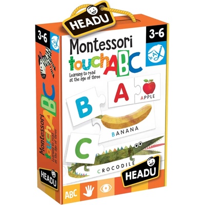 Headu Образователна игра Headu Montessori - Докосни и разпознай буква (HEN20942)