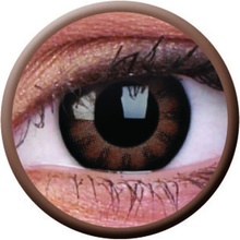 MaxVue Colour Big Eyes Sexy Brown trojmesačné dioptrické 2 ks