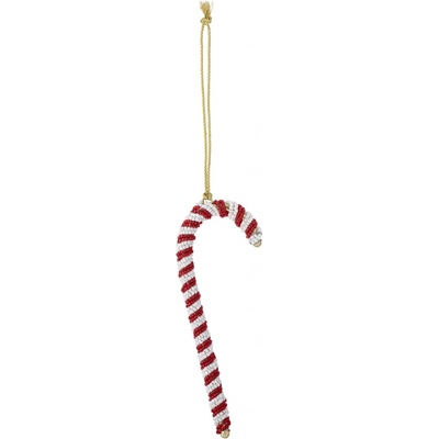 Bloomingville Vianočná ozdoba Jenice Red Glass Metal 14 cm