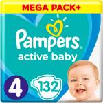 Pampers Пелени Pampers - Active Baby 4, 132 броя (1100002046) - baby