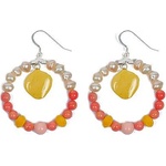 Dannyra Обици с листенца от естествена хортензия My Sweet Candy Dannyra Jewels