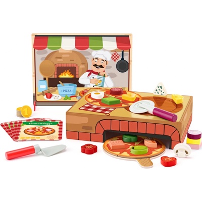 Woody Pizzerie Carlo didaktická hra s vkládacími tvary
