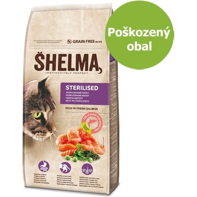 Shelma Sterilised Grain Free Salmon 8 kg – Zboží Mobilmania