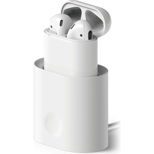 elago Док станция за зареждане на Apple Airpods - Elago Airpods Charging Station (бяла) (EST-AP-WH)