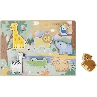 eliNeli vkládací puzzle zvířátka v ZOO – Zboží Dáma