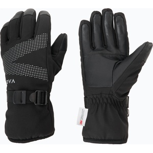 KADVA Дамски ски ръкавици KADVA Mountain Flow Pro кожа 3M Thinsulate черен