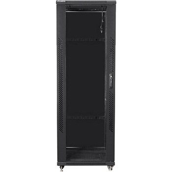 Lanberg rack cabinet 19" free-standing 47U / 800x800 self-assembly flat pack, black (FF01-8847-12B)