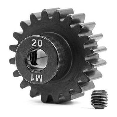 Traxxas Пиньон мод 1 с 20 зъба за Траксас ХРТ gear, 20-t pinion (machined, hardened steel) (1.0 metric pitch) (fits 5mm shaft)/ set screw trx6494r (trx6494r)
