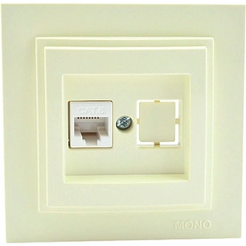 Image 1 of VITO РОЗЕТКА rj45 cat 6 ИНТЕРНЕТ mono despina krem (mn-102-170005-125)