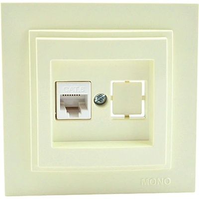 VITO РОЗЕТКА rj45 cat 6 ИНТЕРНЕТ mono despina krem (mn-102-170005-125)