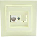 VITO РОЗЕТКА rj45 cat 6 ИНТЕРНЕТ mono despina krem (mn-102-170005-125)