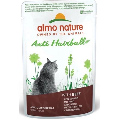 Almo Nature Anti-Hairball hovädzie 70 g