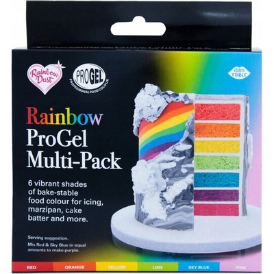 Rainbow Dust Sada gélových farieb 6 x 25 g