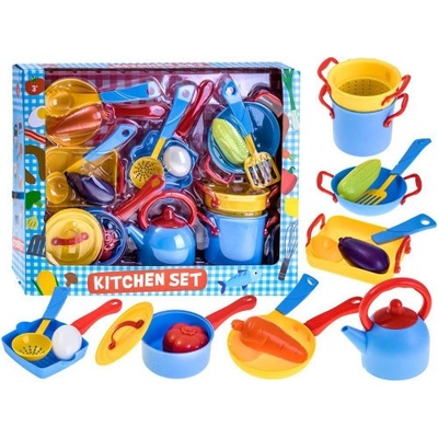 Inlea4Fun Kitchen set riad s príslušenstvom 18 ks