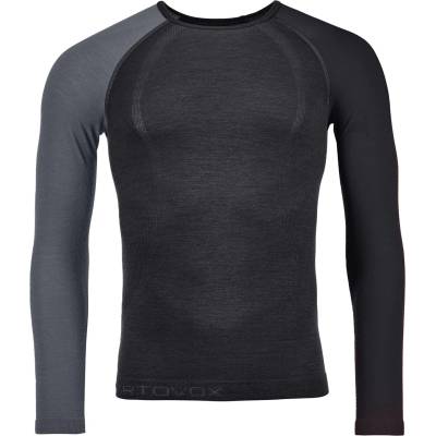 Ortovox Мъжко мериносово термобельо Ortovox 120 Comp Light Long Sleeve Merino base layer - Black Raven II (015-0902-0311)