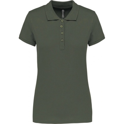 Kariban Polokošile Kariban K255 krátký rukáv dámská COT-20K25507200 Khaki tmavá