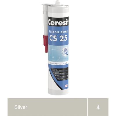Ceresit CS 25 sanitární silikon 280 g silver