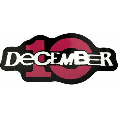 December 10 – Logo (Nálepka)