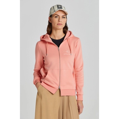 Gant Reg Tonal Shield Zip Hoodie ružová