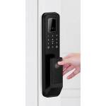TTLock ТТLock електронна моторизирана смарт брава с RFID, ПИН код , пръстов отпечатък и вградена камера 2MP -ASD T7B-TWM (CNL0285)