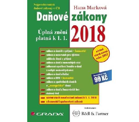 Daňové zákony 2018