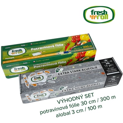 Výhodný balíček Fresh'n'Roll - Potravinová fólia 30cm / 300m + Alobal 30cm / 100m