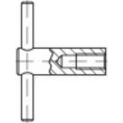 TOOLCRAFT 137860 kolíková matica M12 DIN 6305 ocel leštené 1 ks