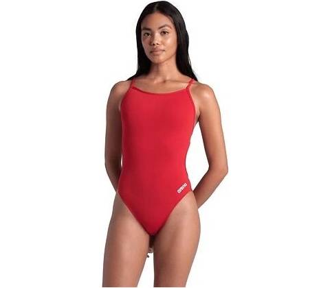 Arena Performance Solid Lace Back Red/White