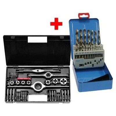 Bučovice Tools Sada závitníků M1-II HSS + sada vrtáků 338RN 19K - SVSZ003