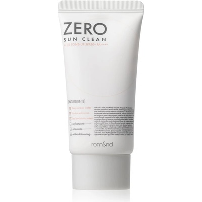 rom&nd Zero Sun Clean лек тониращ крем с хидратиращ ефект SPF 50+ цвят 02 Tone Up 50ml