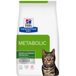 HILL'S Prescription Diet Metabolic Контрол на теглото суха храна за котки със сьомга 3 kg