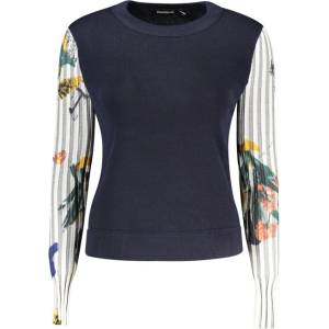 DESIGUAL Дамски пуловер desigual, Размер xl, Цвят Синьо (26wwjf28_bl5032)