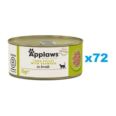 Applaws Cat Adult Tuna with Seaweed in Broth tuniak s morskými riasami vo vývare 72x 70 g