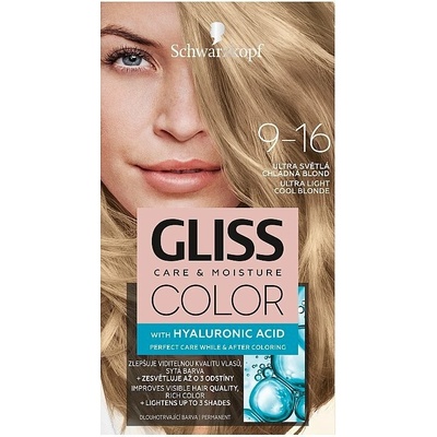 Schwarzkopf Gliss Color 9 16 Ultra svetlo chladná blond 60 ml