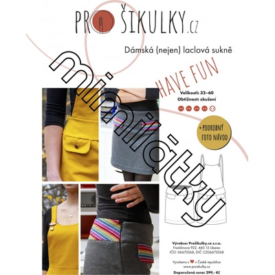 Dámská sukně HAVE FUN s laclem nebo bez | 32-46 - Česky – Zbozi.Blesk.cz