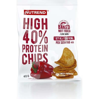 Nutrend High Protein Chips paprika 6 x 40g