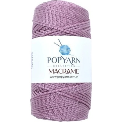 POPYARN Příze Macrame B028 - fialová, 100g 140m