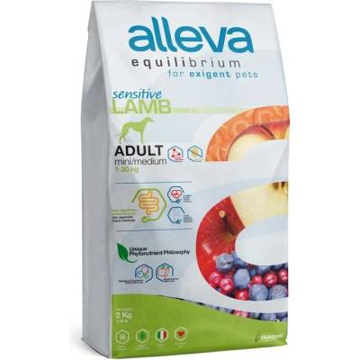Alleva SP EQUILIBRIUM кучешка чувствителна агне и океанска риба възрастни мини/средни 2 кг
