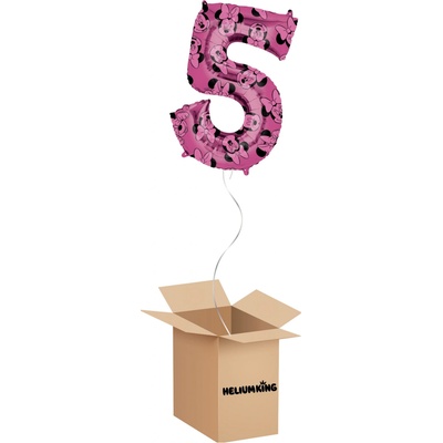 HeliumKing Balónový box 5 Minnie Mouse 66 cm