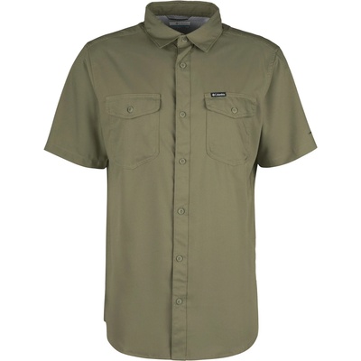 Columbia Мъжка риза с копчета Columbia Utilizer II Solid Short Sleeve Shirt - Stone Green (033-1639-0311)