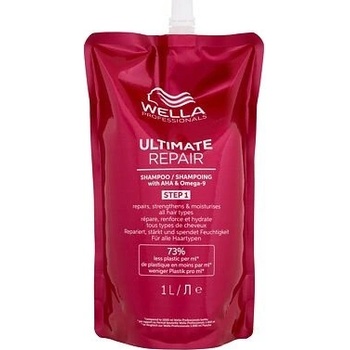 Wella Professionals Ultimate Repair Shampoo šampon pro šetrné mytí poškozených vlasů 1000 ml pro ženy