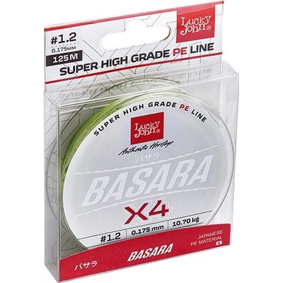 Lucky John šňůra Basara X4Green 125m 0,091mm 3,9kg