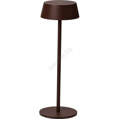 AZzardo AZ5336 - LED Екстериорен димируема акумулаторна лампа LED/2W/5V IP54 кафяв (AZ5336)