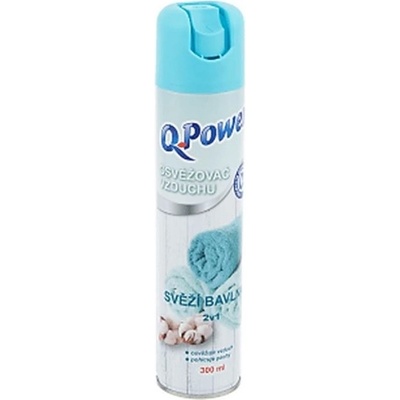 Q Power osviežovač vzduchu svieža bavlna 2v1, 300 ml
